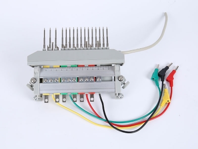 HH2018B三相鋁合金下出線(xiàn)表座帶輔助端子（6滑塊,165孔距，M8螺桿）